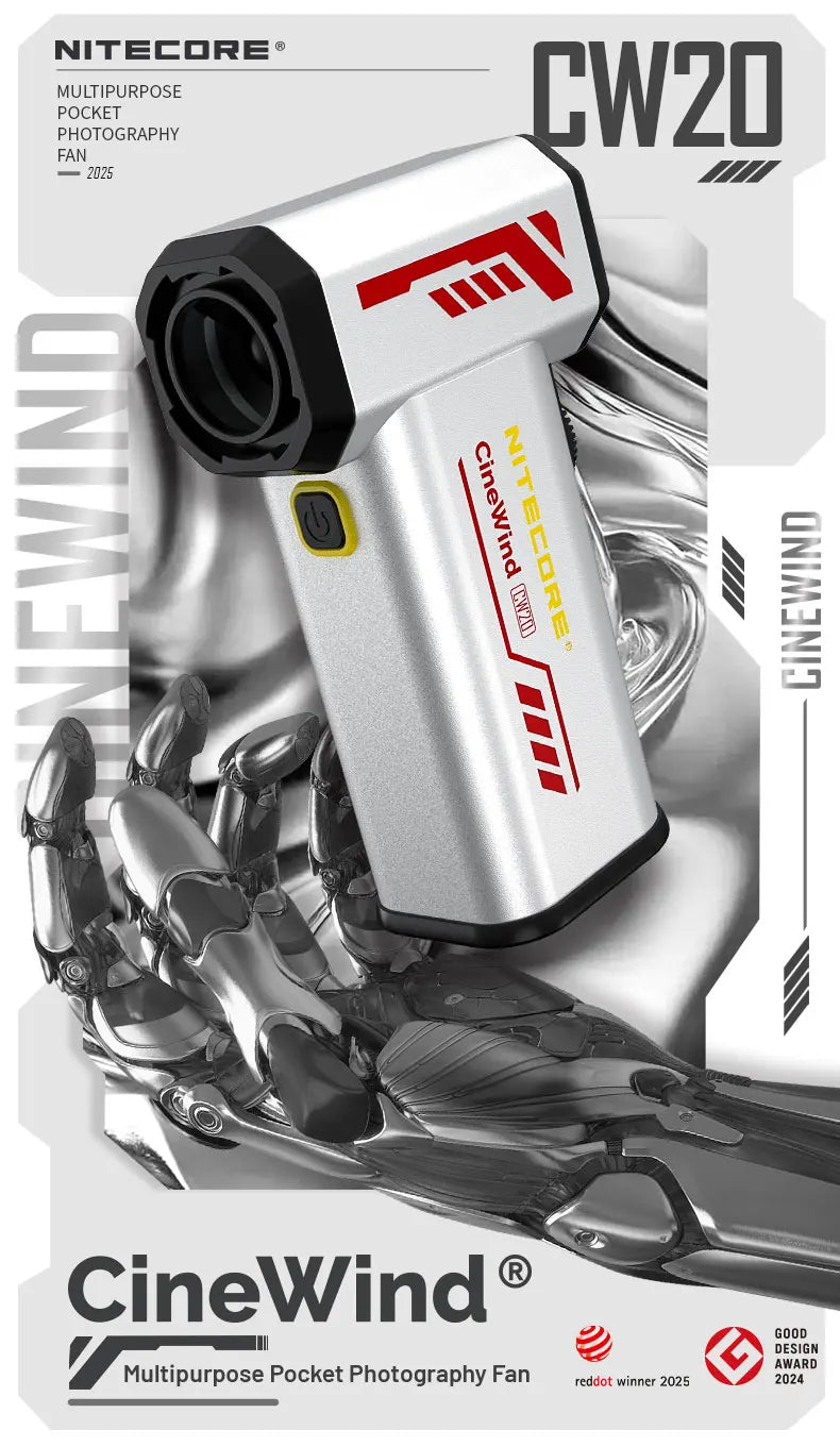 Multipurpose Pocket Photography Fan Electric Portable Fan Stepless Wind Blower 100W High Power Brushless Motor