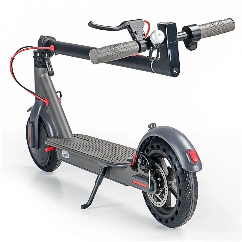 Electric Scooter for Men and Women 8.5" Solid Tire 19mph Power by 350W Motor Long Range Folding Commuting E Scooter