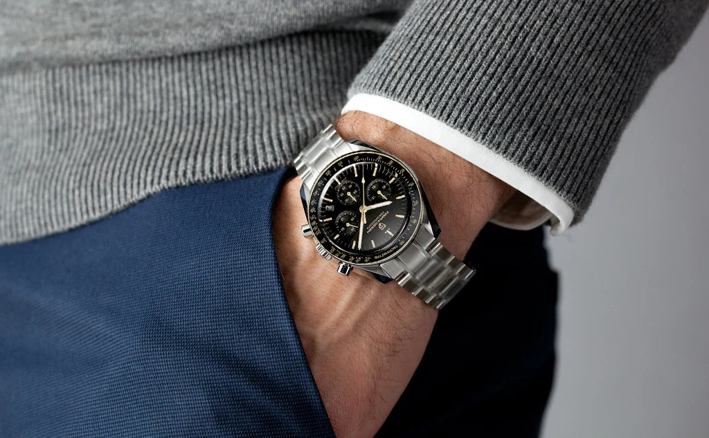 PAGANI DESIGN 2026 New V5 PD1701 Men's Watches Luxury Quartz Watch Men Sport Speed Chronograph AR Sapphire glass 100M Waterproof