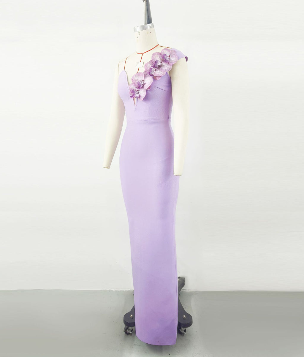 Evening Dress BandageDress Elegant Flower Shoulder dress Banquet Party Party Bandage Dress