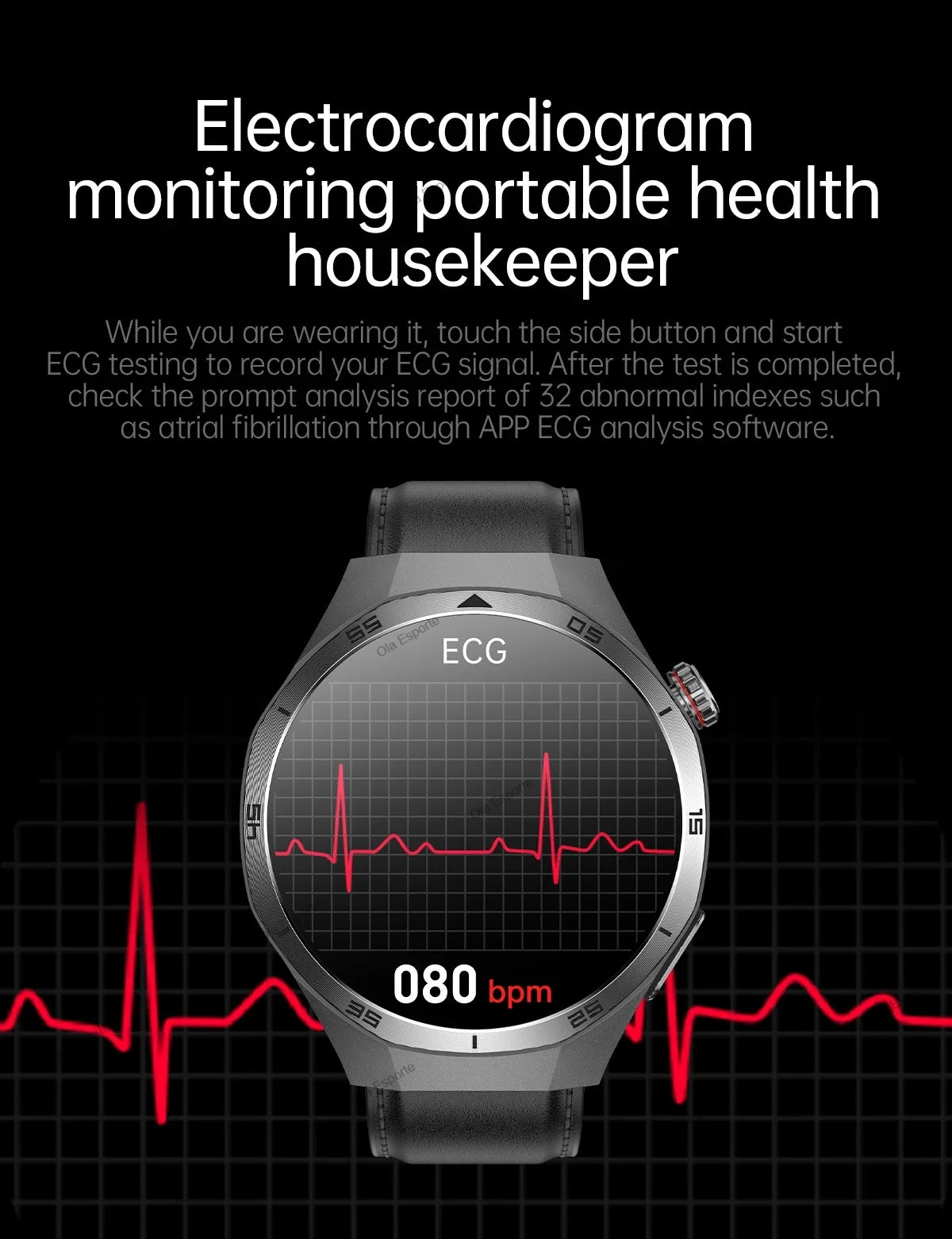 2026 New Smart Watch Men AMOLED HD Screen GPS Motion Trajectory Heart Rate Bluetooth Calls SmartWatch Waterproof For Android iOS