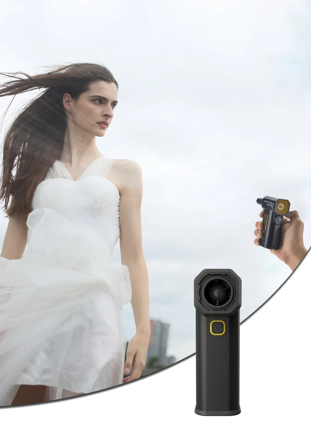 Multipurpose Pocket Photography Fan Electric Portable Fan Stepless Wind Blower 100W High Power Brushless Motor