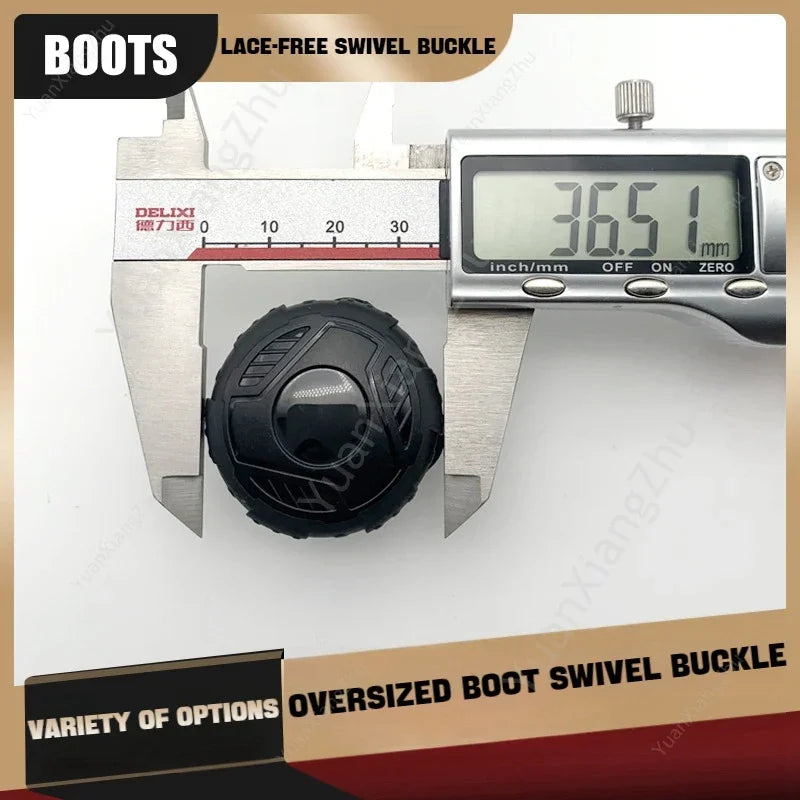 Boots Automatic Shoelaces Quality Large Swivel Buckle Laces Without ties Adult Kids No Tie Shoe laces Shoe Accessories 1Pair