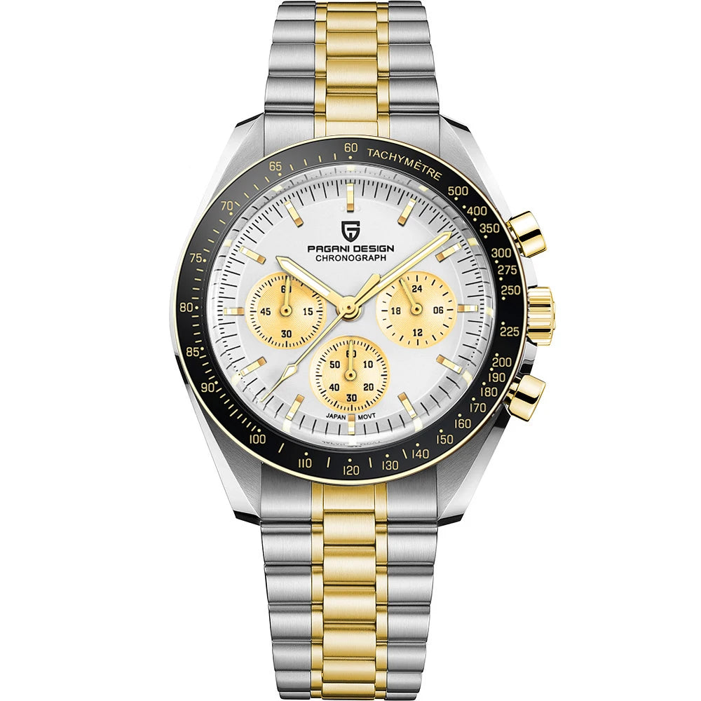 PAGANI DESIGN 2026 New V5 PD1701 Men's Watches Luxury Quartz Watch Men Sport Speed Chronograph AR Sapphire glass 100M Waterproof