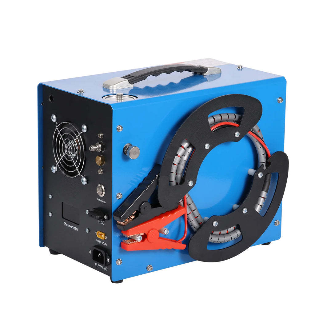 300bar 4500Psi/30Mpa PCP compressor pcp 12v  automatic stop, no oil/water,, 8MM, suitable for paintball/PCP, 220V AC or 12V 5.01