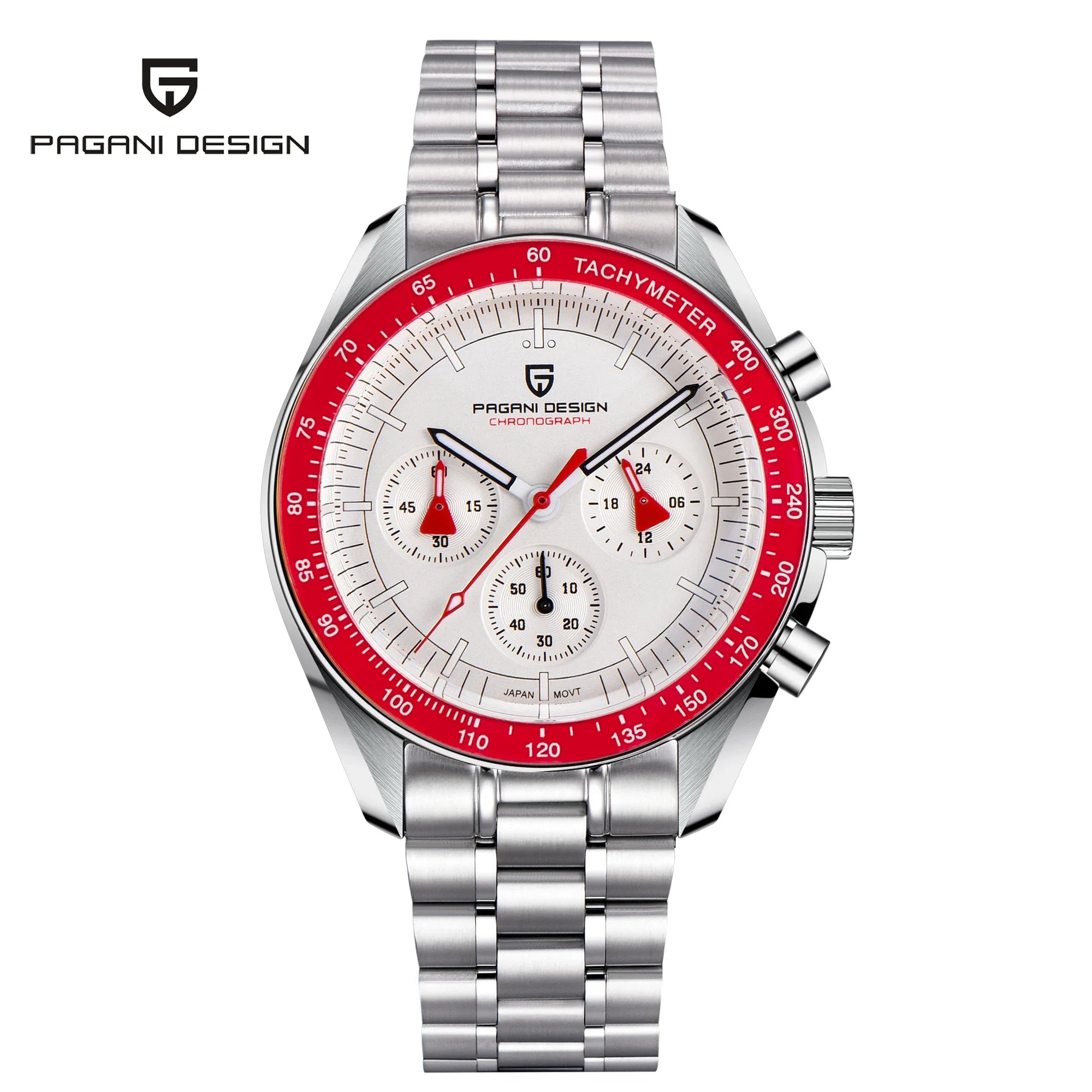PAGANI DESIGN 2026 New V5 PD1701 Men's Watches Luxury Quartz Watch Men Sport Speed Chronograph AR Sapphire glass 100M Waterproof