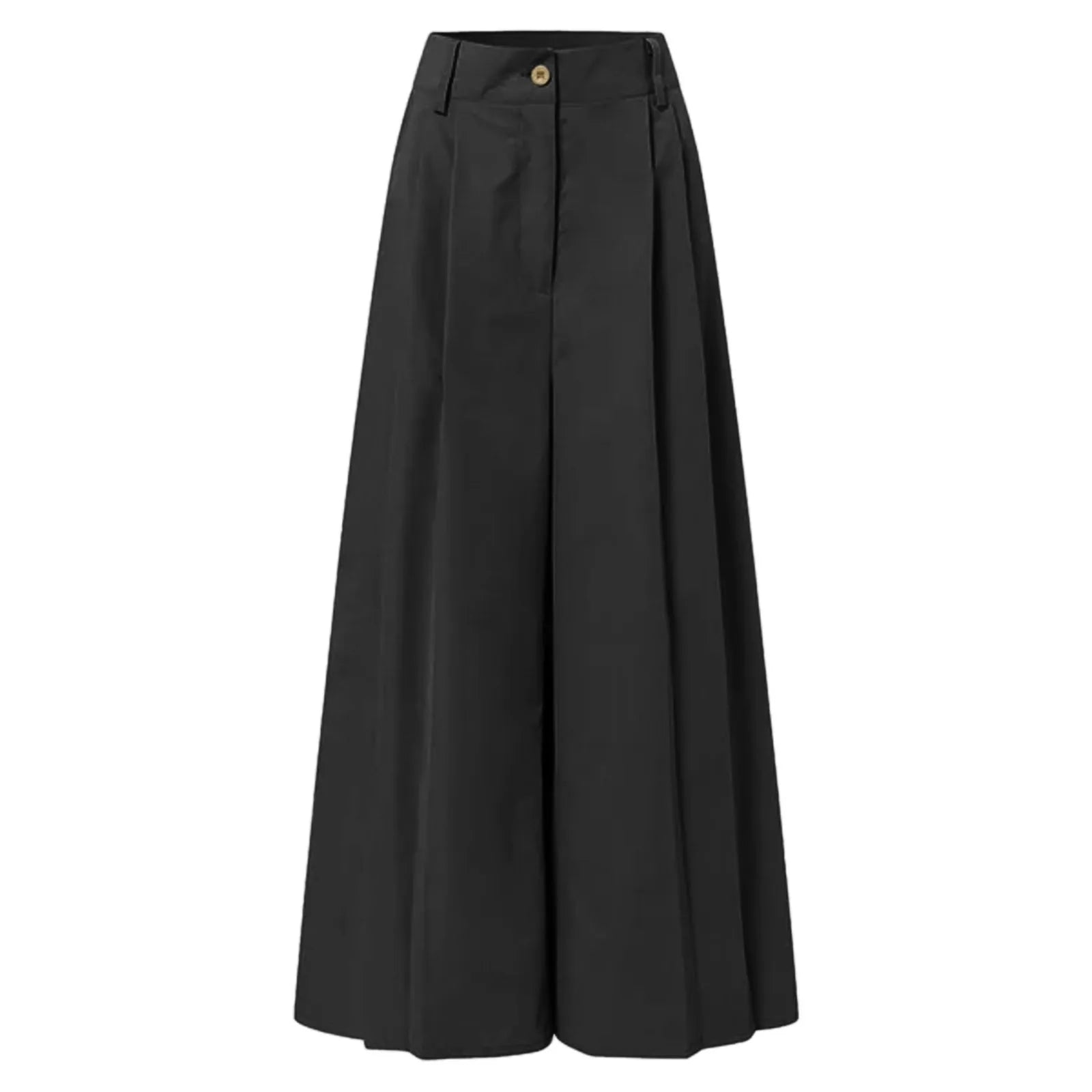 Womens' Comfy Baggy Trousers With Pockets Fashion Wide Leg Trousers Elegant Party High Waist Pants For Fine Woman Feminina