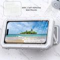 Waterproof Shower Phone Holder, 360° Adjustable Retractable Wall Mount Stand, Hands-Free Bathroom Phone Holder For Shower, Compatible With Most Smartphones