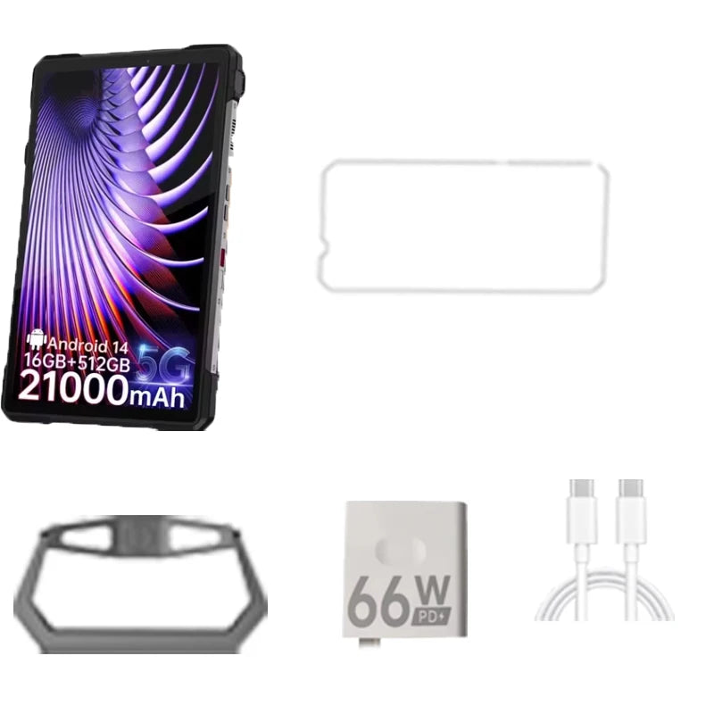 8849 TANK PAD Unihertz Rugged Tablet with Projector 100Lumens 5G Android 15 512GB 21000mAh 11 inch Waterproof Phone Tablet 2026