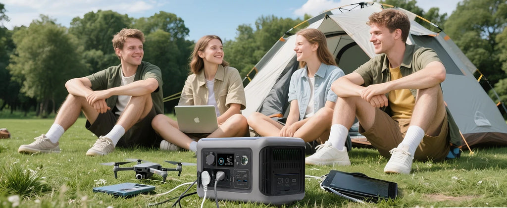 ALLPOWERS R600 Portable Power Station 600W 299Wh LiFePO4 Solar Generator with 2x600W (1200W Surge) AC Outlet for Camping RV Home