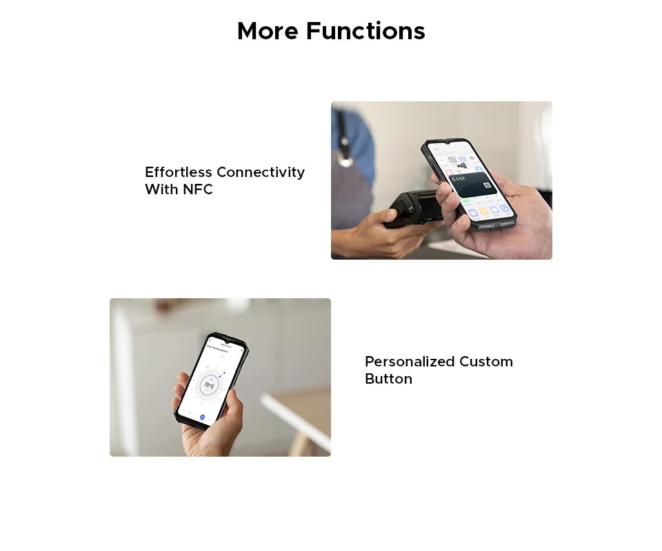 Global Version DOOGEE S118 Pro 5G Rugged Phone Dimensity 7050 10800mAh Battery 6.6'' FHD 120Hz 8GB RAM 512GB ROM Cell Phone NFC