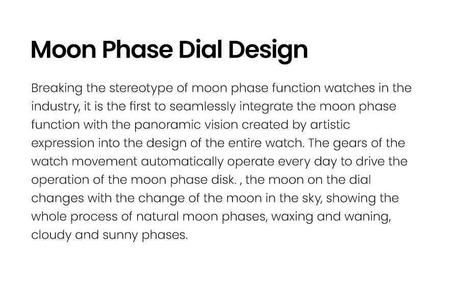 AGELOCER Original Astronomer Watch Van Gogh Oil Painting Men Luxury Automatic Mechanical Moon Phase Watch Birthday Gift for Men