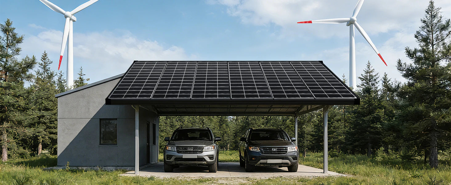 200 Watt N‑Type Bifacial Solar Panel 18BB A+ Grade, 25% Efficiency IP68 Waterproof Solar Cell Module, 12V Off‑Grid Power Solution for RV Boat Camper Rooftops