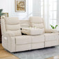 3 Seater Recliner Sofa,Built In Console & Drop Down Table,Cup Holders,Living Room Furniture, Custom
