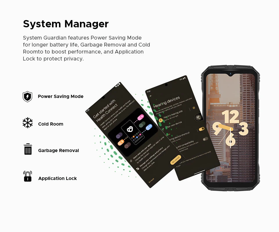 Global Version DOOGEE S118 Pro 5G Rugged Phone Dimensity 7050 10800mAh Battery 6.6'' FHD 120Hz 8GB RAM 512GB ROM Cell Phone NFC