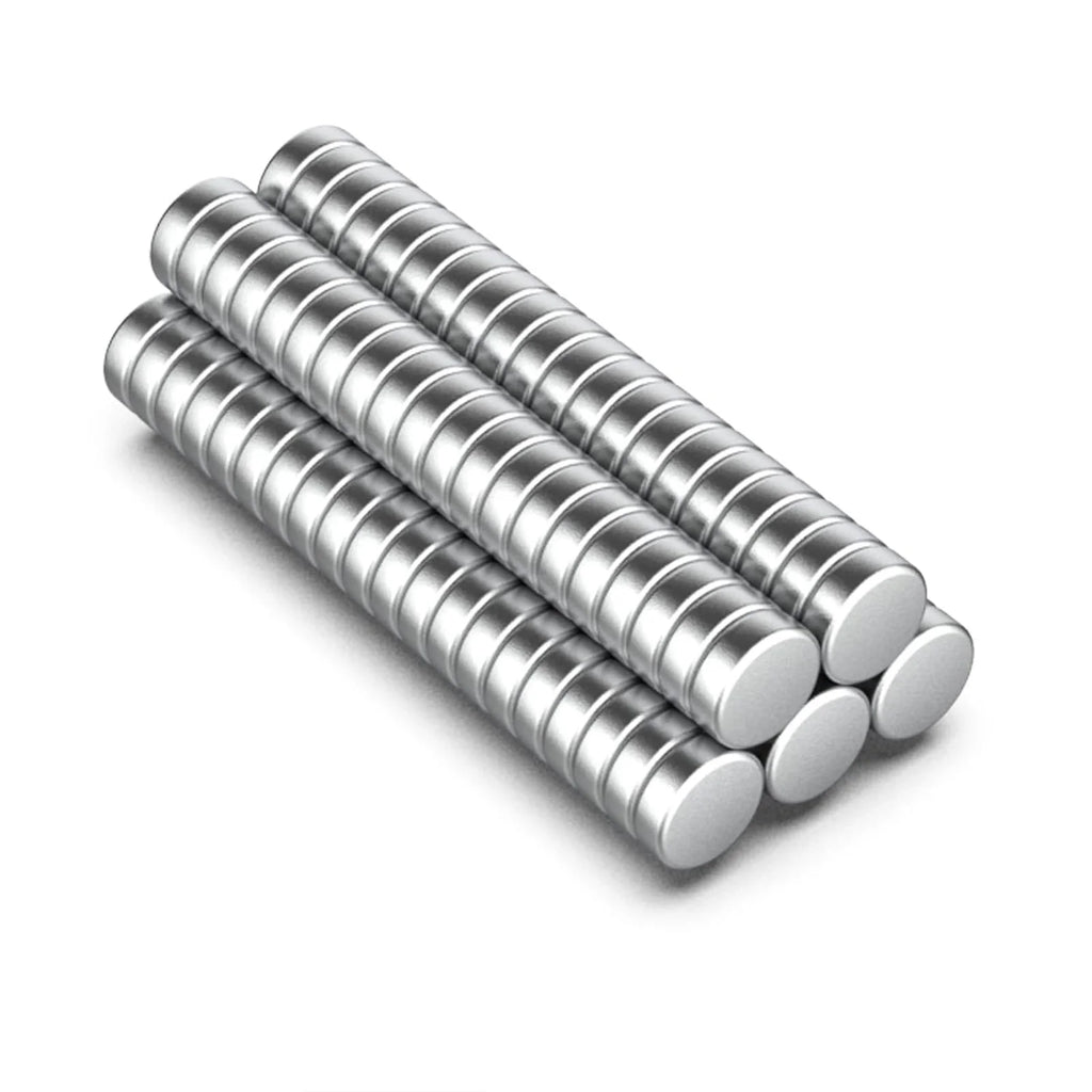 100 Piece 6x2mm Strong Round Magnets for Fridge, DIY, Building, Scientific, Craft, Education