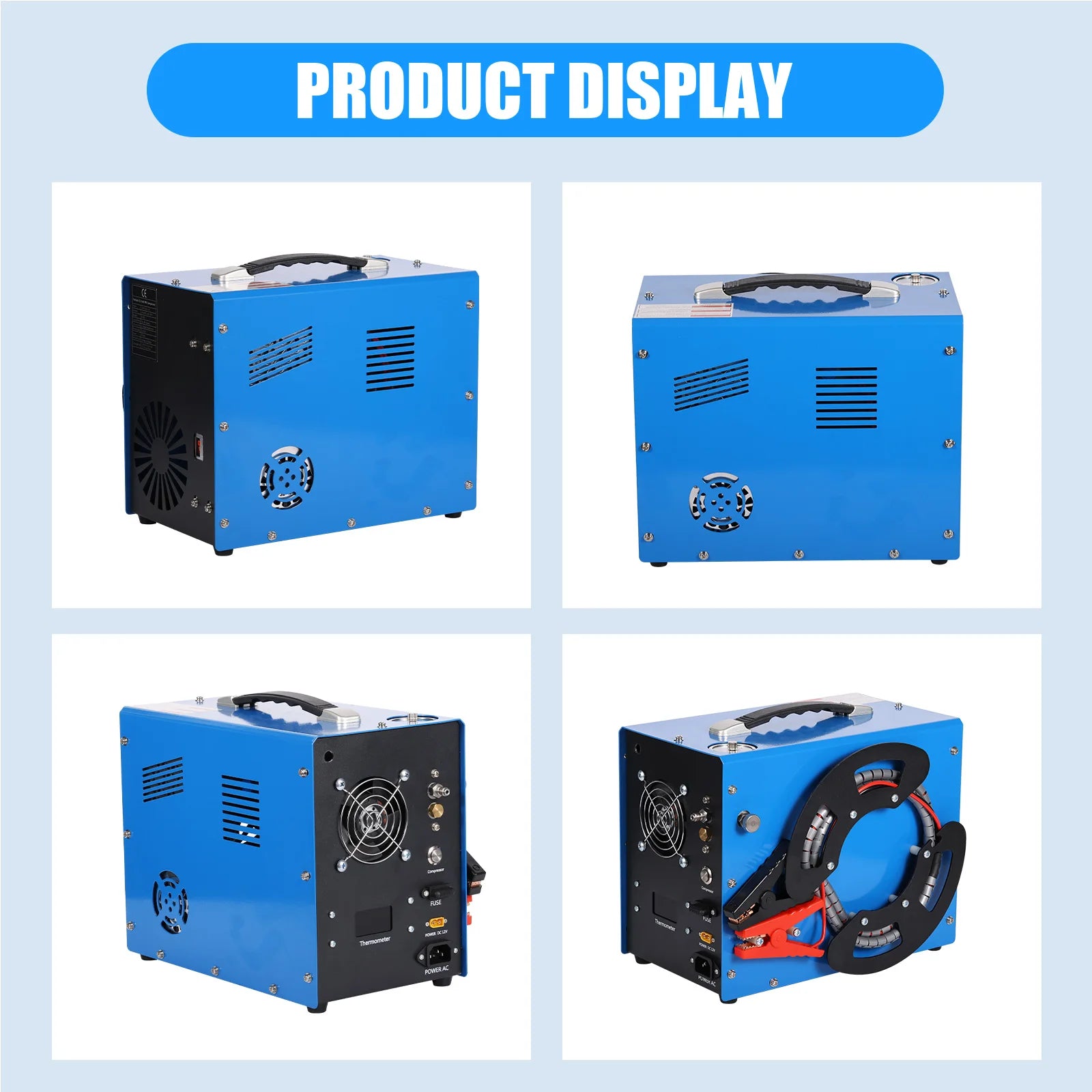300bar 4500Psi/30Mpa PCP compressor pcp 12v  automatic stop, no oil/water,, 8MM, suitable for paintball/PCP, 220V AC or 12V 5.01