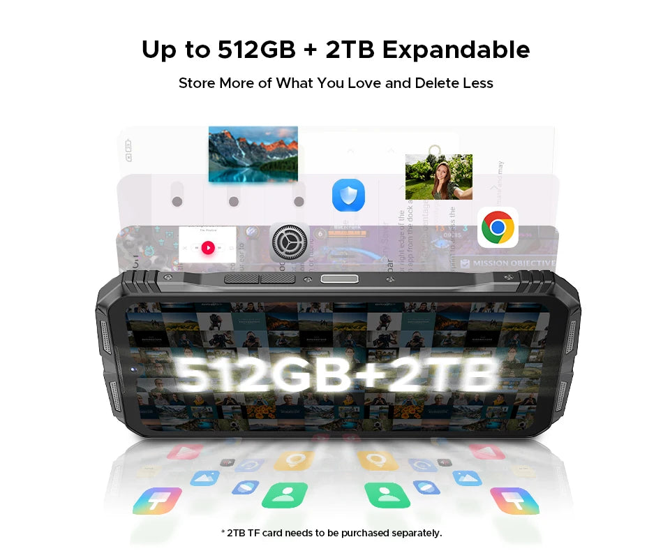 Global Version DOOGEE S118 Pro 5G Rugged Phone Dimensity 7050 10800mAh Battery 6.6'' FHD 120Hz 8GB RAM 512GB ROM Cell Phone NFC