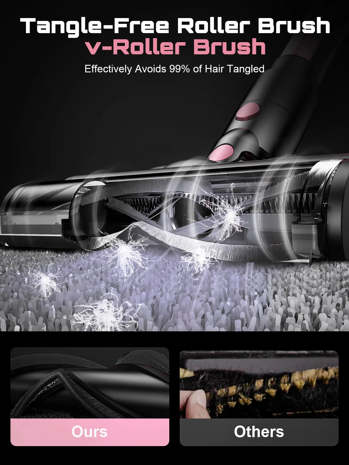 Cordless Vacuum Cleaner, 10 in 1 Stick Vacuum with 55Kpa Powerful Suction, Hose,Lightweight Rechargeable Vacuum Cleaner for Home