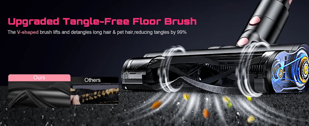Cordless Vacuum Cleaner, 10 in 1 Stick Vacuum with 55Kpa Powerful Suction, Hose,Lightweight Rechargeable Vacuum Cleaner for Home