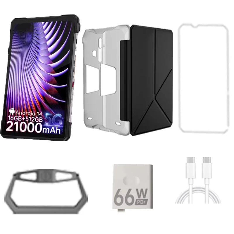 8849 TANK PAD Unihertz Rugged Tablet with Projector 100Lumens 5G Android 15 512GB 21000mAh 11 inch Waterproof Phone Tablet 2026