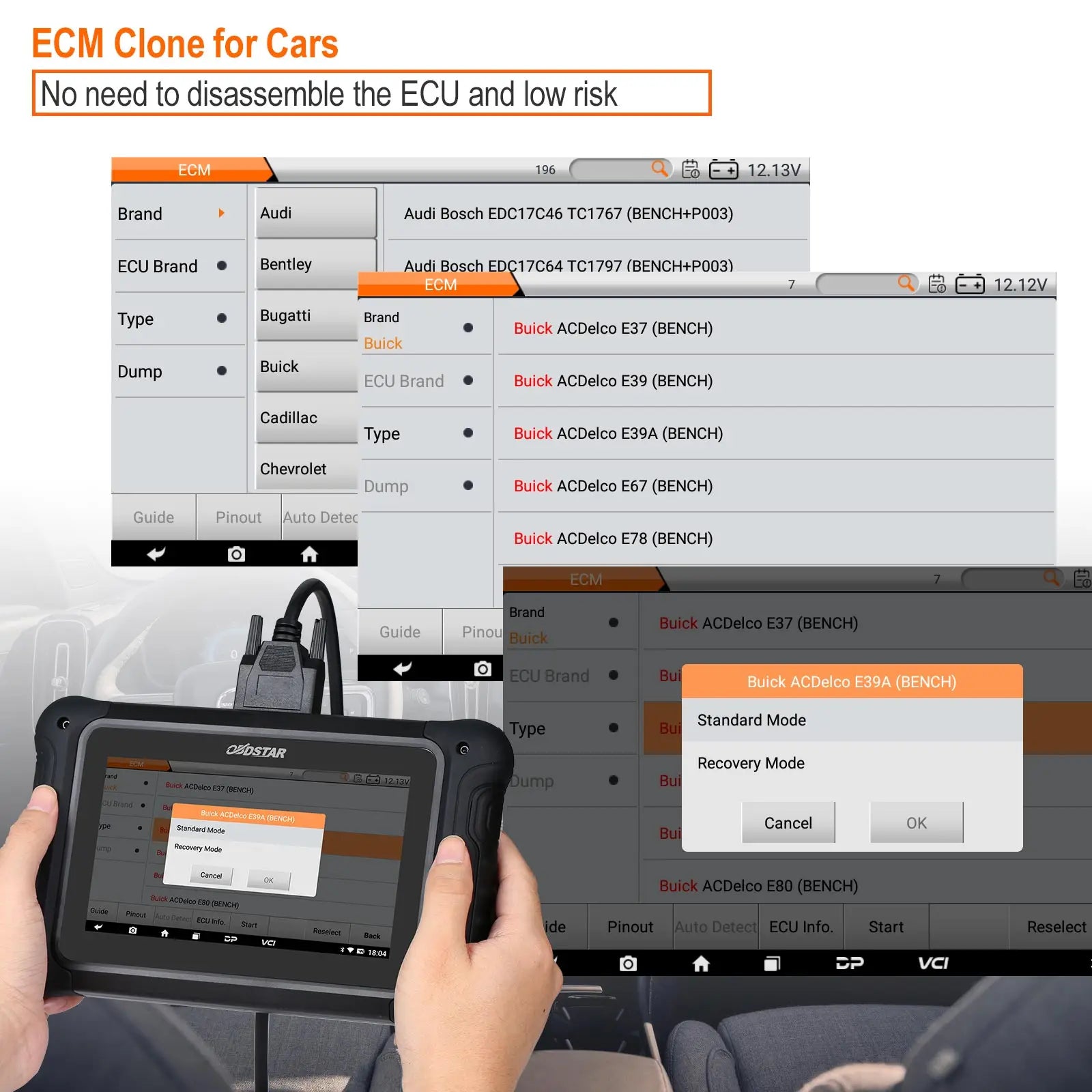 OBDSTAR DC706 ECU Tool Full Version ECM+TCM+BODY for Cars and Motorcycles