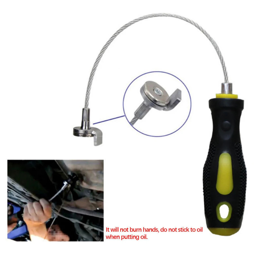 Car Oil Drain Plug Remover Strong Magnetic Oil Drain Plug Remover Wrench Durable Oil Sump Drain Plug Remover for Car Accessories