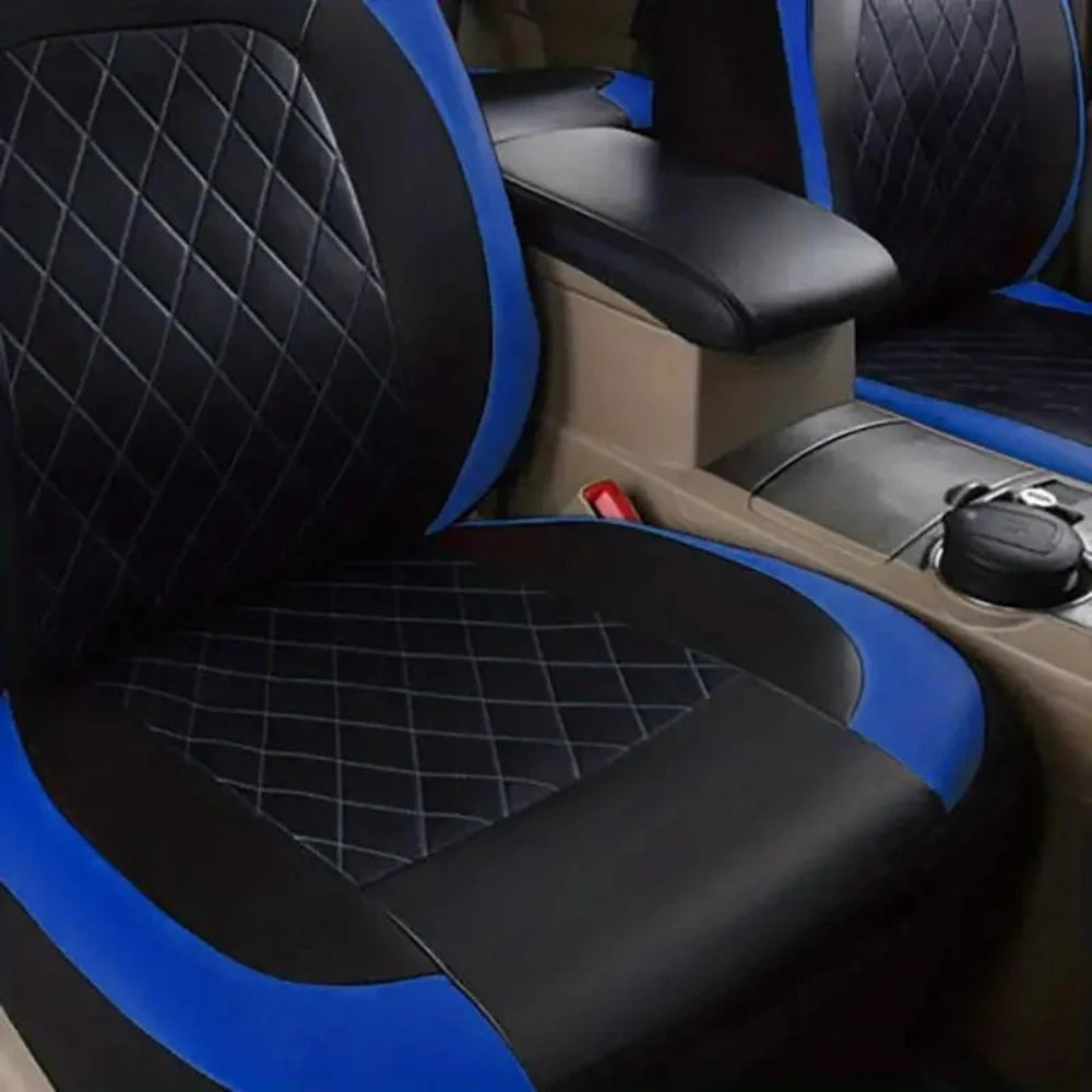 Universal Car Seat Covers PU Black Fashions Sports Seat Covers PU Car Seat Cover Universal Interior Accessories