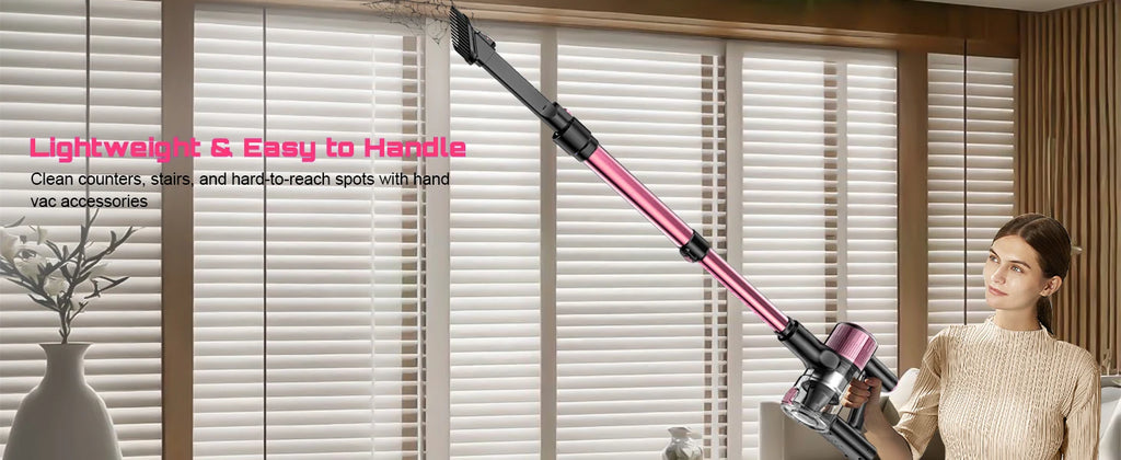 Cordless Vacuum Cleaner, 10 in 1 Stick Vacuum with 55Kpa Powerful Suction, Hose,Lightweight Rechargeable Vacuum Cleaner for Home