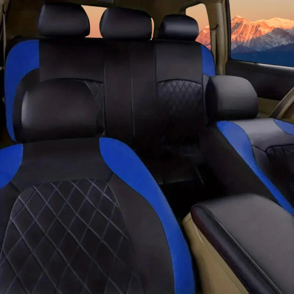 Universal Car Seat Covers PU Black Fashions Sports Seat Covers PU Car Seat Cover Universal Interior Accessories
