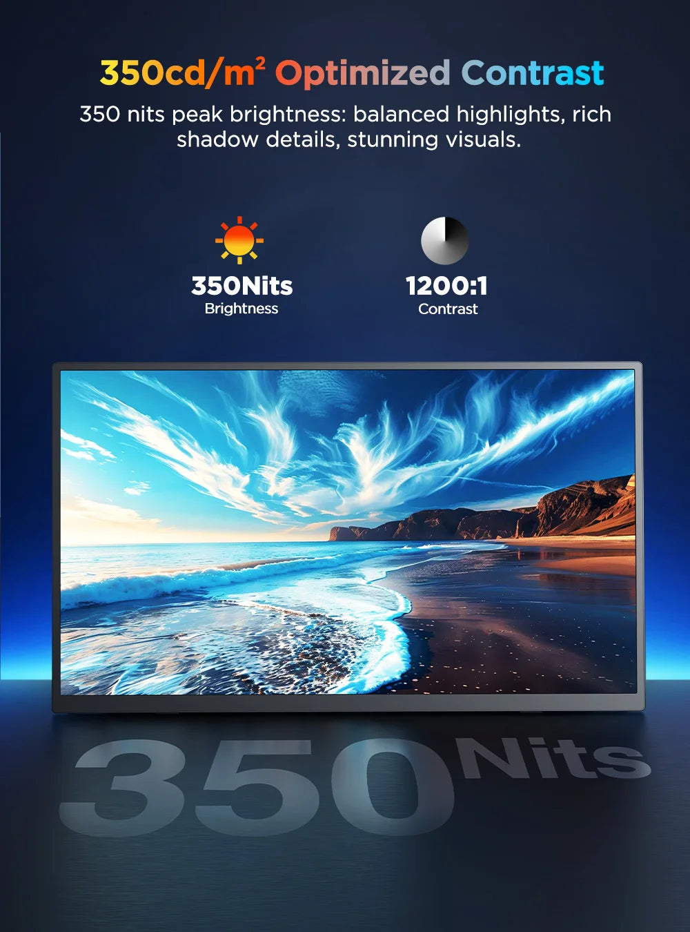 UPERFECT 4K Portable Touchscreen Monitor 15.7" IPS HDR HDMI USB-C3.1 Travel Display For Laptop MacBook PC Surface PS5 XBOX Phone