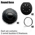 Boots Automatic Shoelaces Quality Large Swivel Buckle Laces Without ties Adult Kids No Tie Shoe laces Shoe Accessories 1Pair