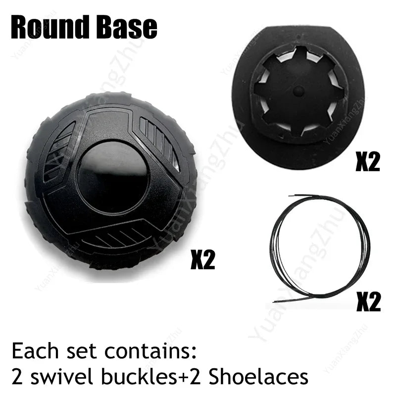 Boots Automatic Shoelaces Quality Large Swivel Buckle Laces Without ties Adult Kids No Tie Shoe laces Shoe Accessories 1Pair