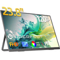 UPERFECT 24”120HZ Portable Monitor Gaming Pc Displays Laptop TV External Screen Ultra-smooth For Cell Phone Steamdeck MacBook