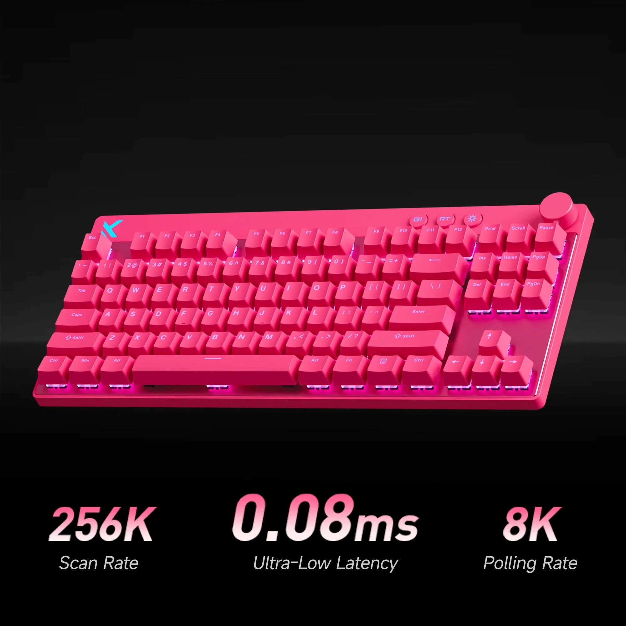 Mchose Mix87 Magnetic Swtich Keyboard Wired Gaming Keyboard 8K+256K Esport 0.08ms Low Latency E-Sports Custom Gamer Accessories