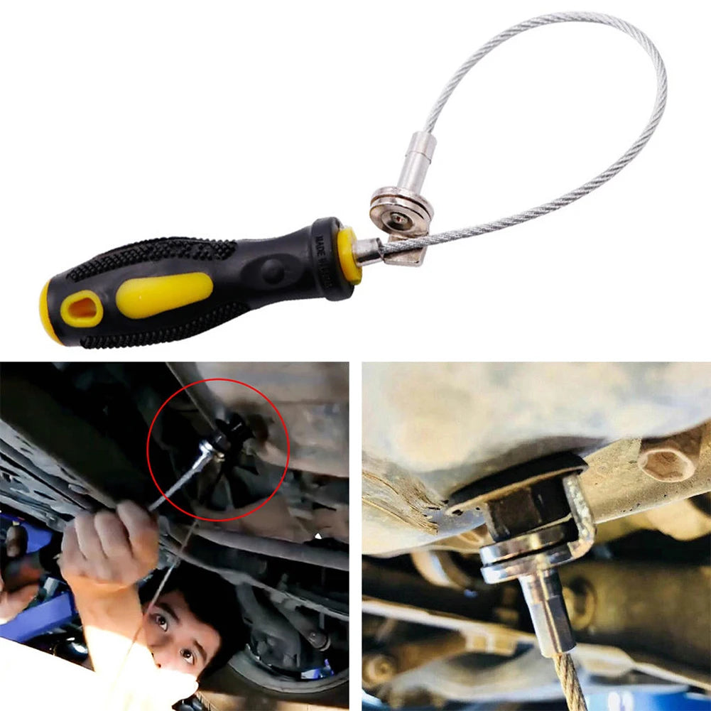 Car Oil Drain Plug Remover Strong Magnetic Oil Drain Plug Remover Wrench Durable Oil Sump Drain Plug Remover for Car Accessories