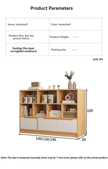Bookshelf floor to ceiling household multifunctional storage rack living room large capacity multi-layer display cabinet simple