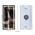XXL Bathroom Mirror Smart LED Vanity Mirror Wall Mounted with Bluetooth, Digital Display, Back Front Lit,Anti Fog for Hotel Hall