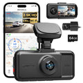 REDTIGER A6 3 Cameras Front/Cabin/Rear Cam 4K Dash Cam Built-in 5.8Ghz WiFi GPS Car DVR Night Vision Parking Monitor 3 Cameras