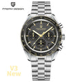 PAGANI DESIGN 2026 New V5 PD1701 Men's Watches Luxury Quartz Watch Men Sport Speed Chronograph AR Sapphire glass 100M Waterproof
