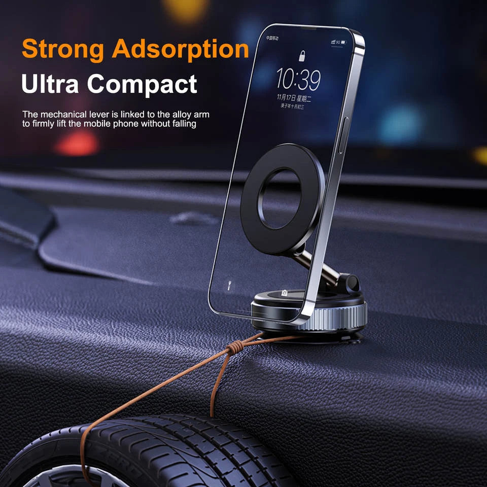 Suction Cup Universal Car Phone Mount Smartphone Holder Auto Navigation Stand For Dashboard Windshield Compatible With Most Cell Phones